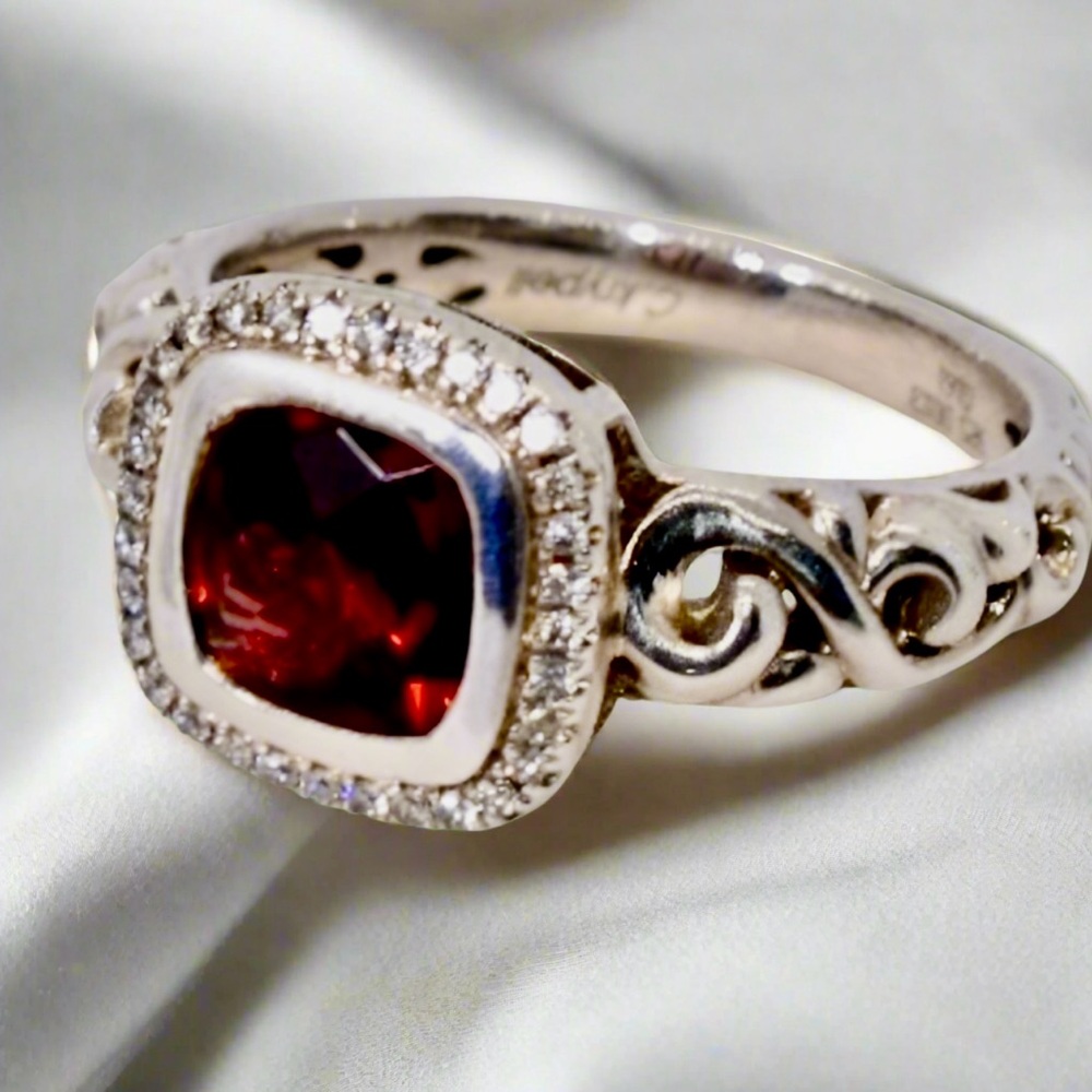 Charles Krypell Cocktail Ring 6.5 - Picture 3 of 12